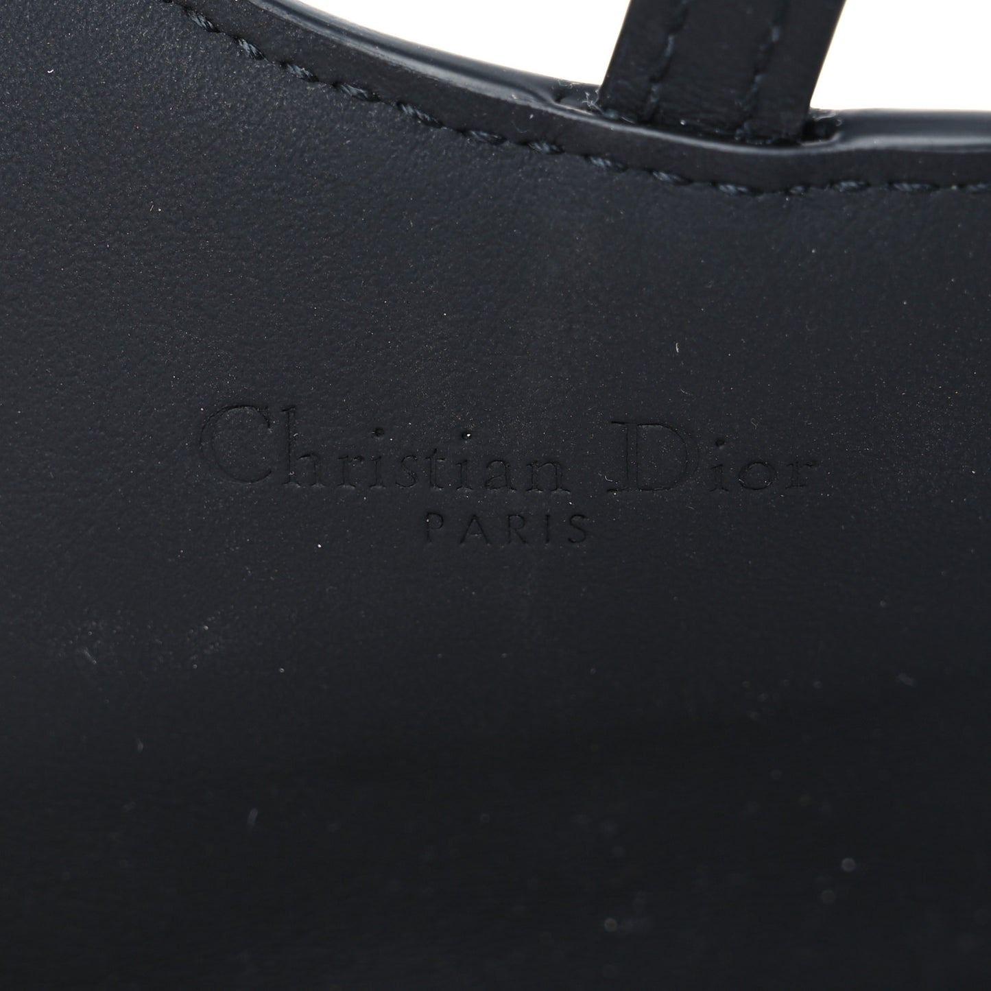 Ultra Matte Calfskin Nano Saddle Chain Pouch Black