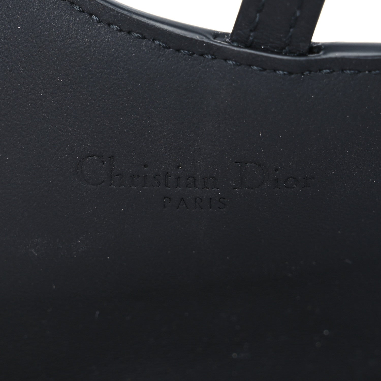 Christian Dior Ultra Matte Calfskin Nano Saddle Chain Pouch Black 5 of 6