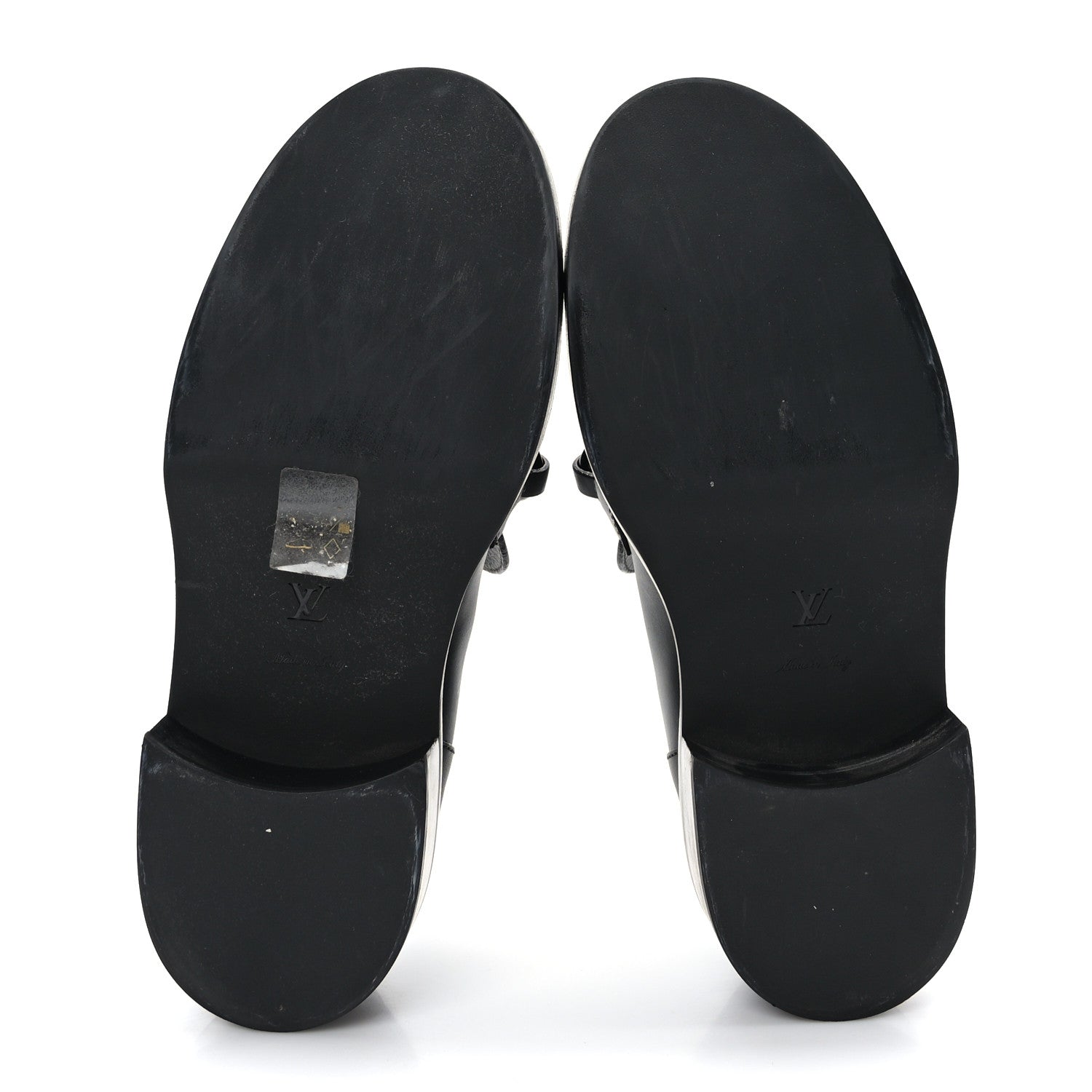 Louis Vuitton Calfskin Oversized Chain Academy Loafers 38.5 Black 5 of 7