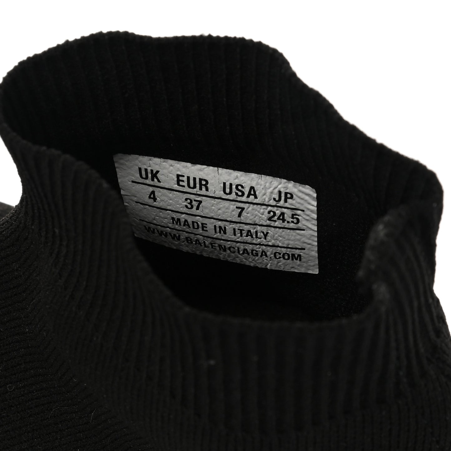Technical 3D Recycled Knit Bi-Color Sole Womens Speed 2.0 Sneakers 37 Black White