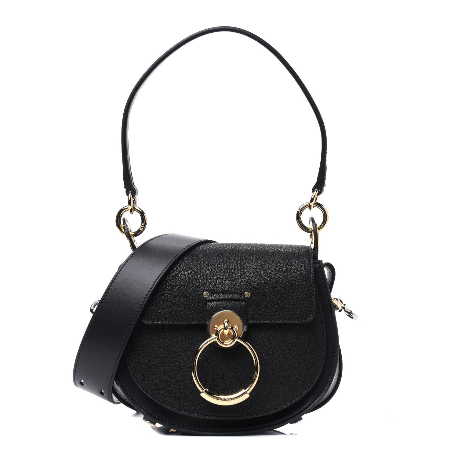 Chloe Calfskin Small Tess Bag Black 1 of 3