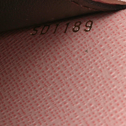 Louis Vuitton Damier Ebene Emilie Wallet Rose Ballerine 8 of 9