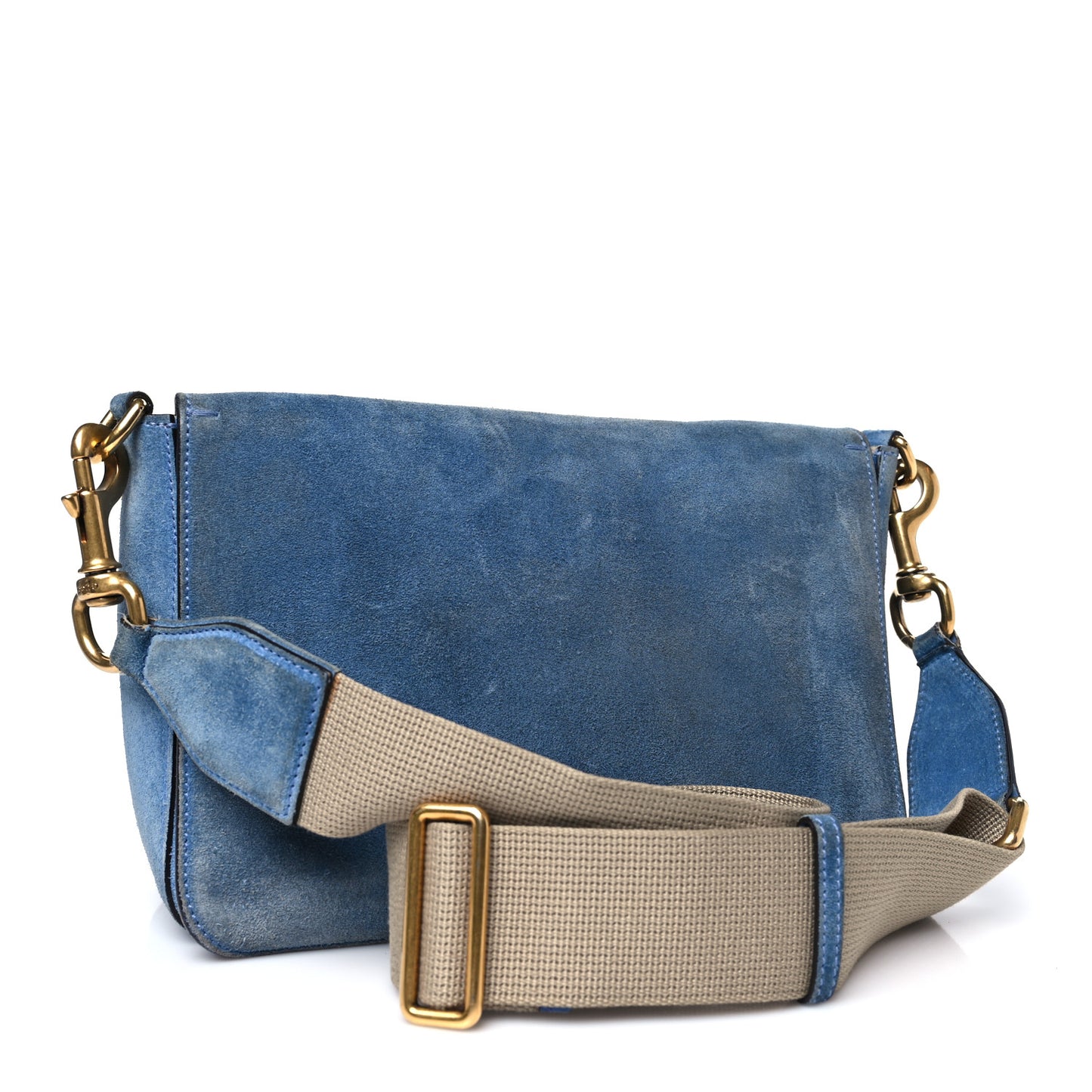 Soft Suede Small Jackie Shoulder Bag Cerulean Blue