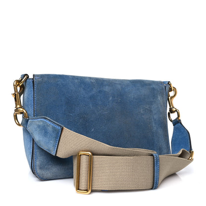 Gucci Soft Suede Small Jackie Shoulder Bag Cerulean Blue 3 of 12