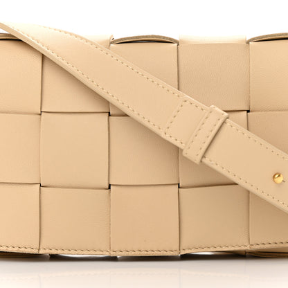 Bottega Veneta Lambskin Maxi Intrecciato Small Cassette Crossbody Bag Porridge 8 of 13