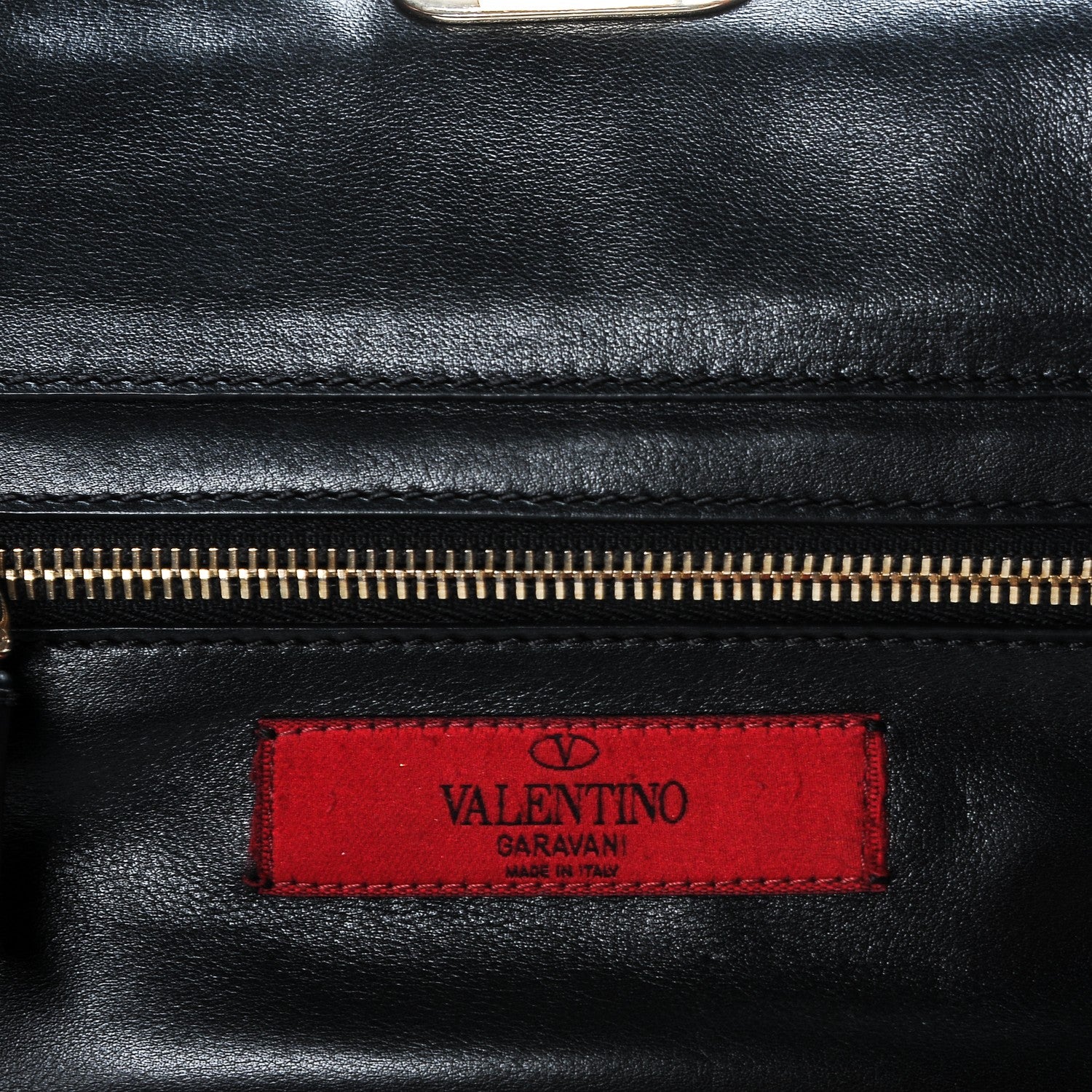 Valentino Garavani Vitello Small Rockstud Tote Black 6 of 6