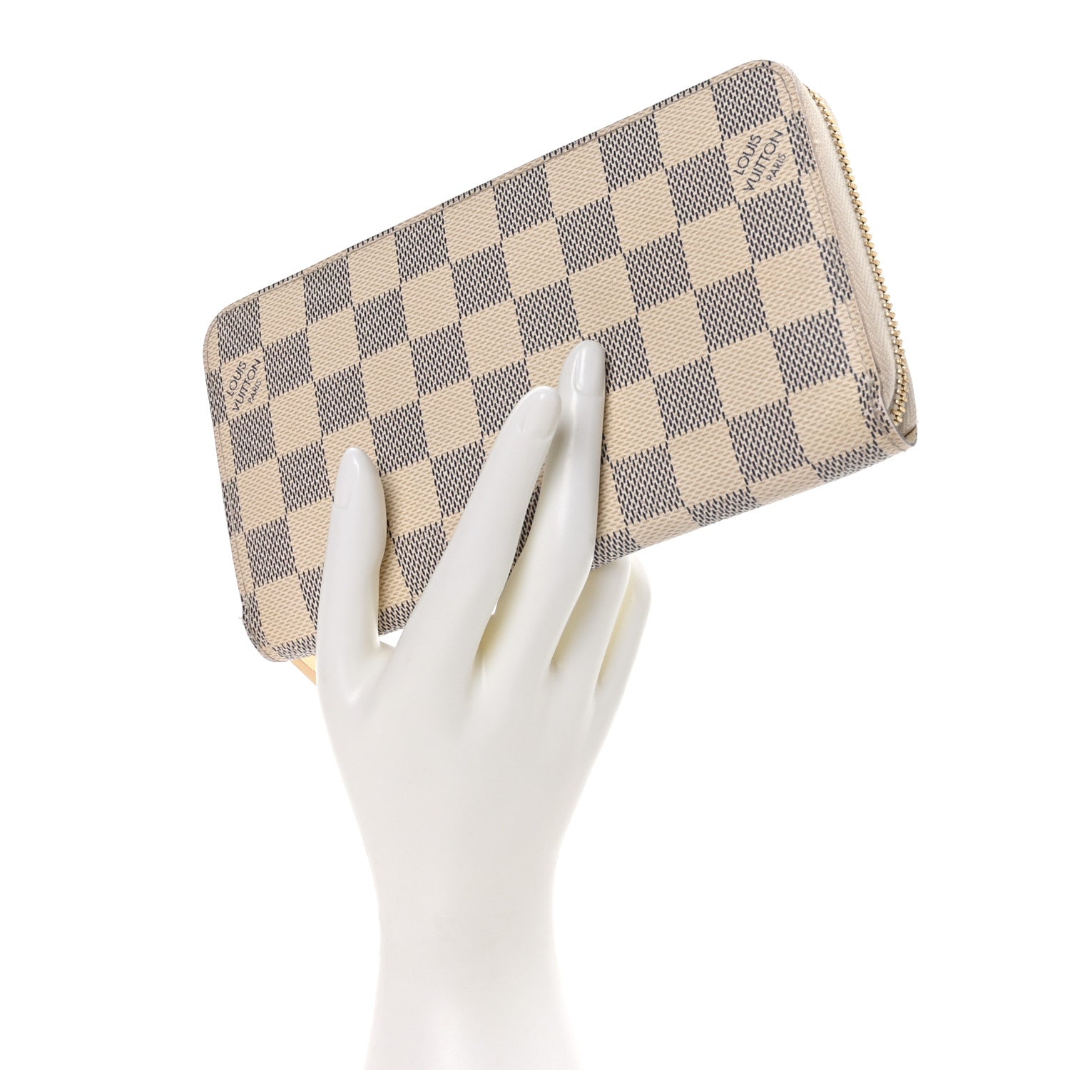 Louis Vuitton Damier Azur Zippy Wallet 2 of 6