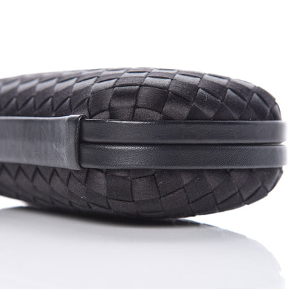 Bottega Veneta Satin Intreccio Impero Knot Clutch Black 8 of 8