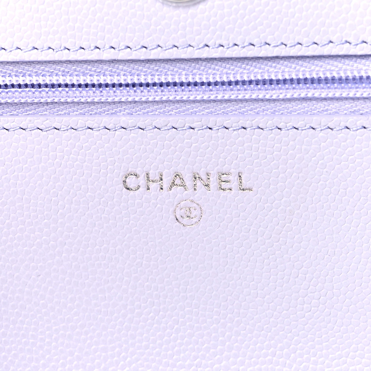Chanel Caviar Quilted Wallet On Chain WOC Light Purple 6 of 9