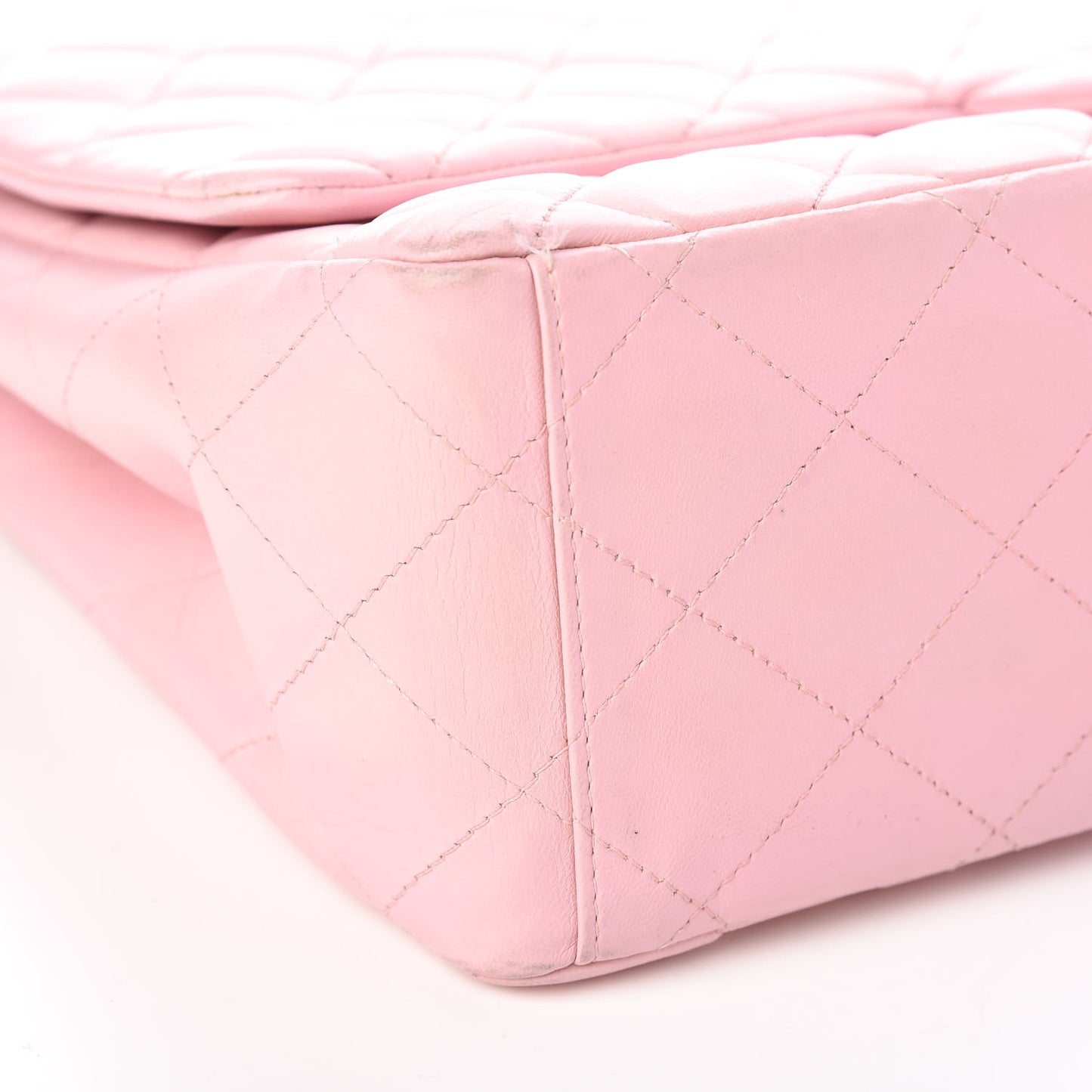 Lambskin Quilted Maxi Single Flap Pink