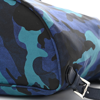 Prada Tessuto Nylon Camouflage Print Backpack Royal 11 of 11