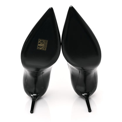 Saint Laurent Patent Calfskin Zoe 85 Pump 38.5 Black 5 of 8