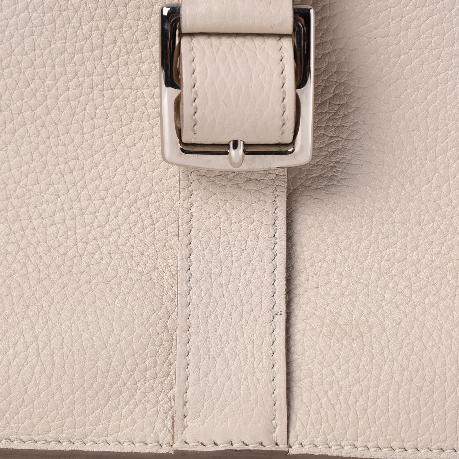 Hermes Taurillon Clemence Halzan 31 GM Craie 12 of 13