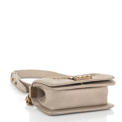 Chanel Metallic Lambskin Mini Scaled Boy Flap Gold 4 of 7
