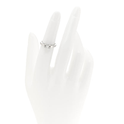 Cartier Platinum Diamond .19ct Ballerine Solitaire Engagement Ring 48 4.5 2 of 6