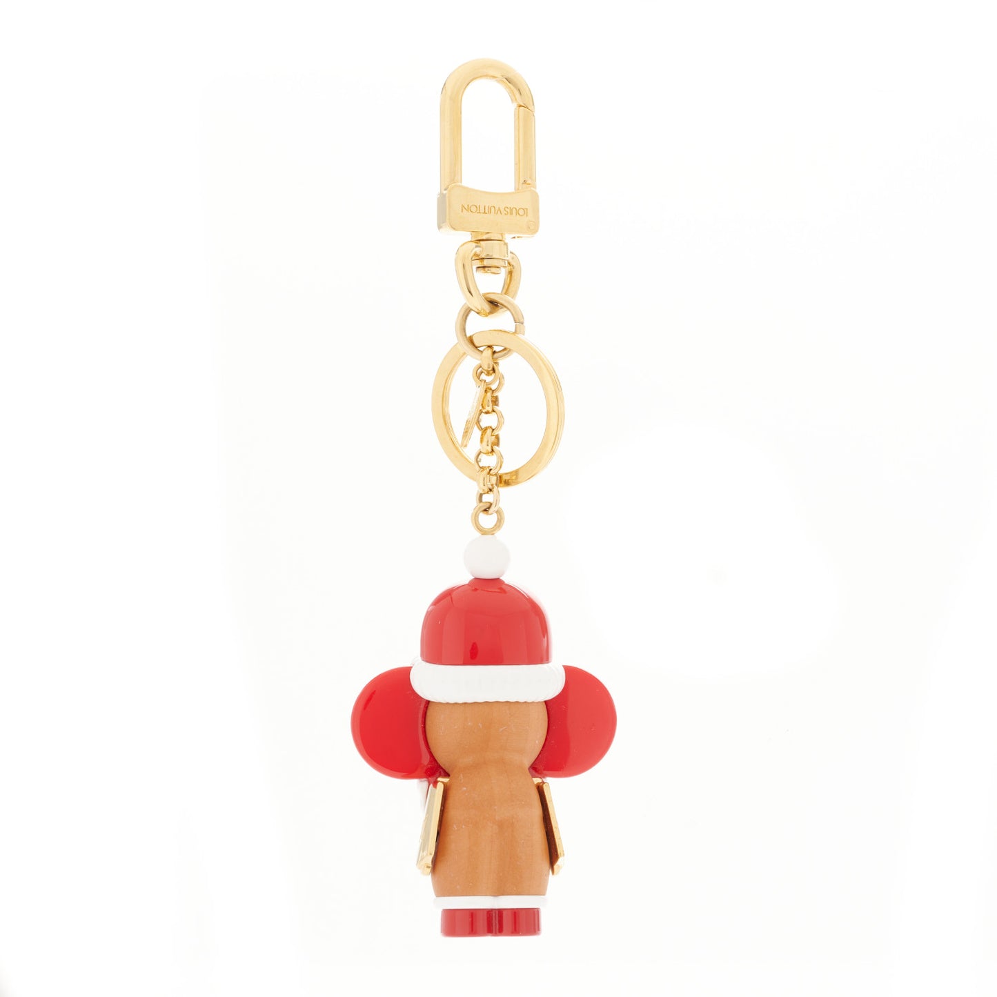 Resin Wood Vivienne Santa Bag Charm Key Holder