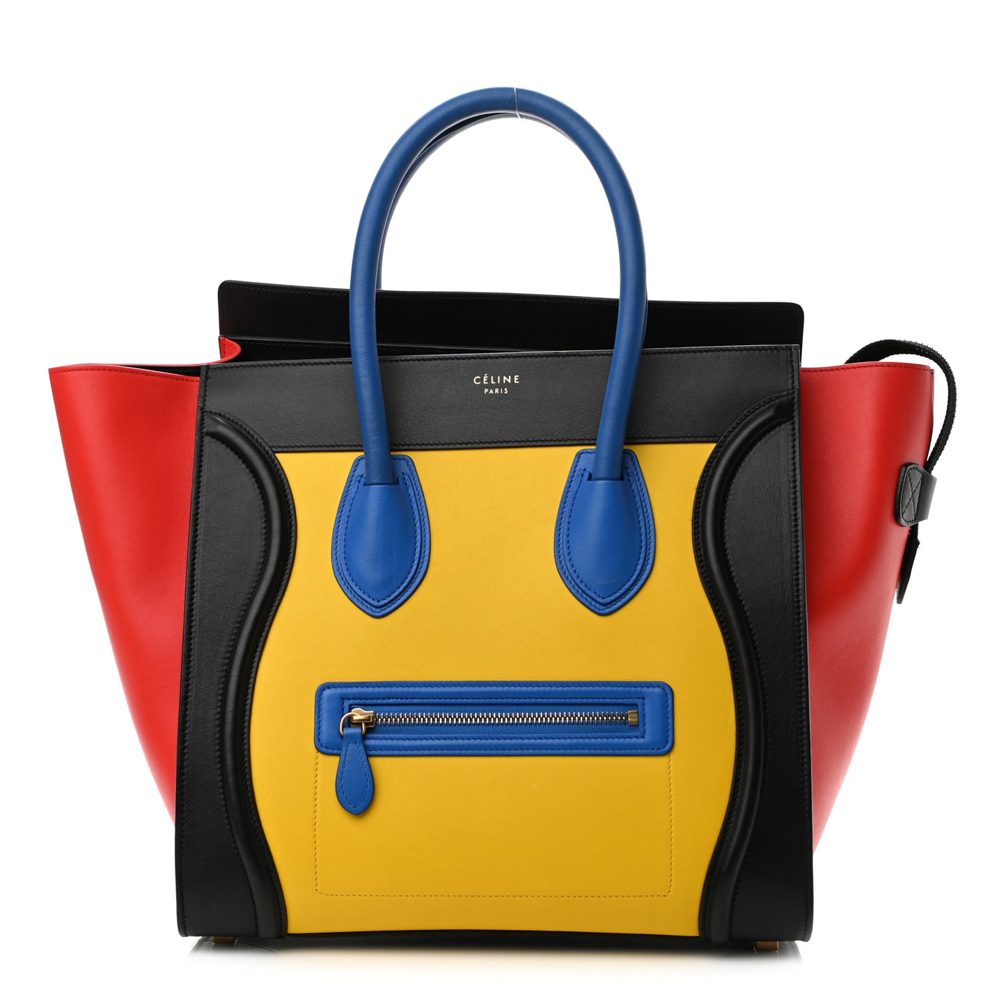 Smooth Calfskin Mini Tri-Color Luggage Sunflower