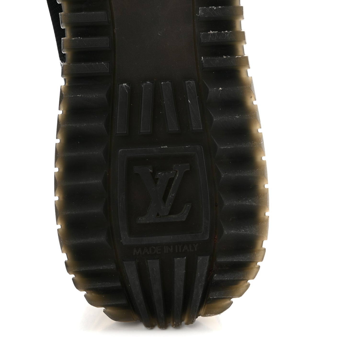 Suede Monogram Run Away Sneakers 37.5 Black