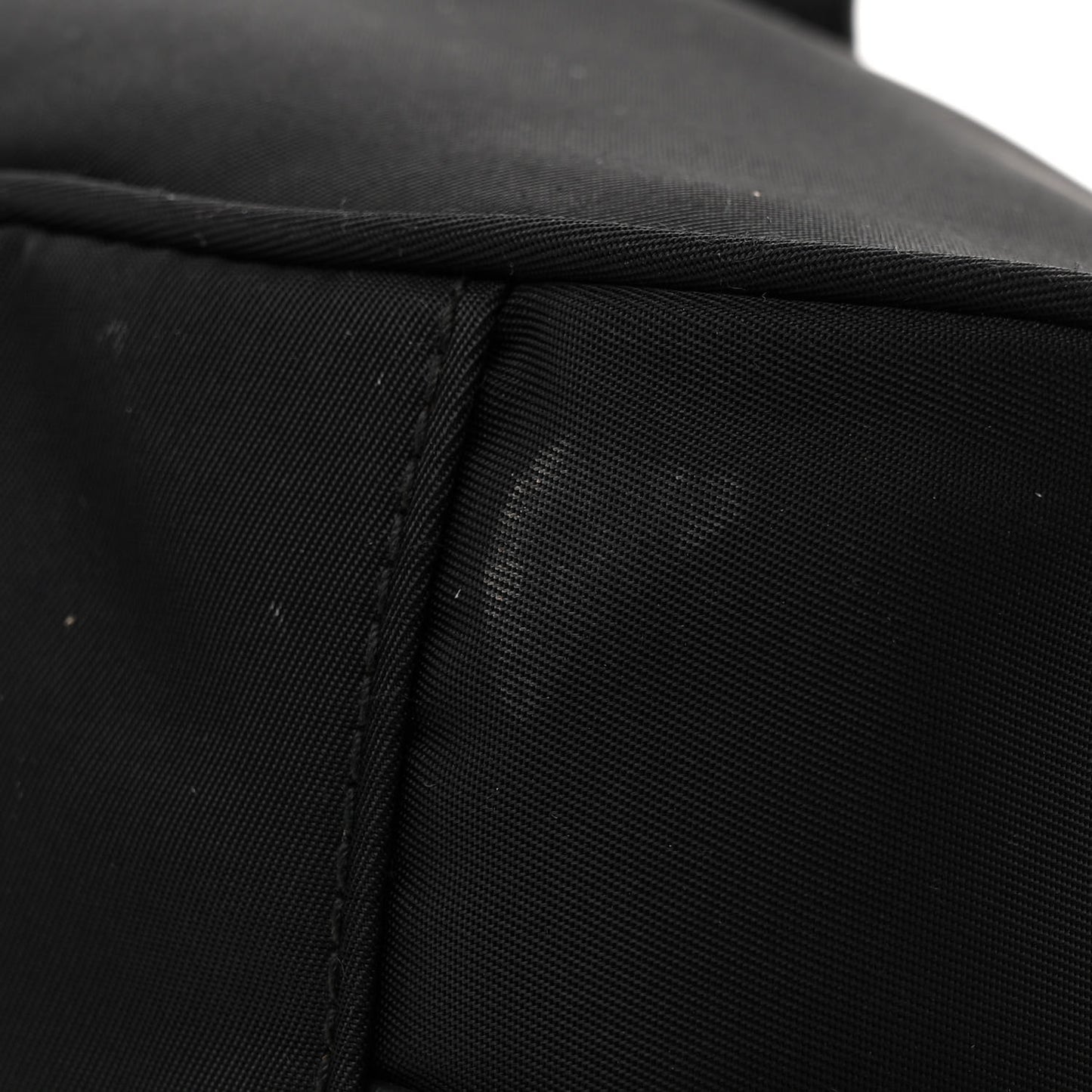 Tessuto Nylon Soft Calfskin Shopping Satchel Black