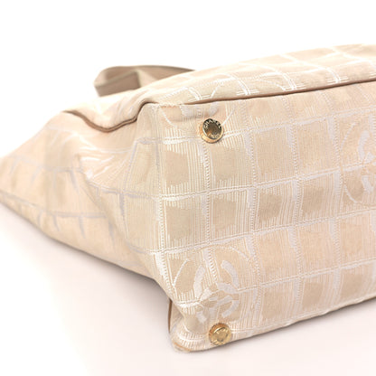 Chanel Nylon Medium Travel Tote Beige 9 of 15