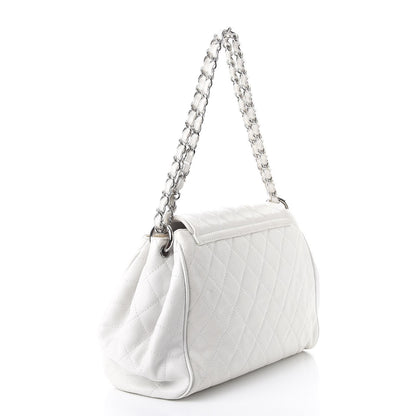 Chanel Caviar Quilted Timeless Accordion Flap White 3 of 15