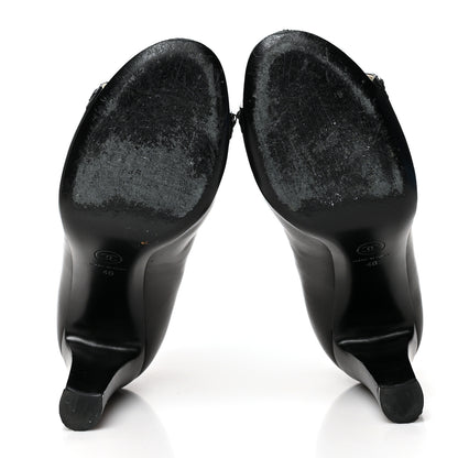 Chanel Lambskin Chain Ankle Boots 40 Black 5 of 10