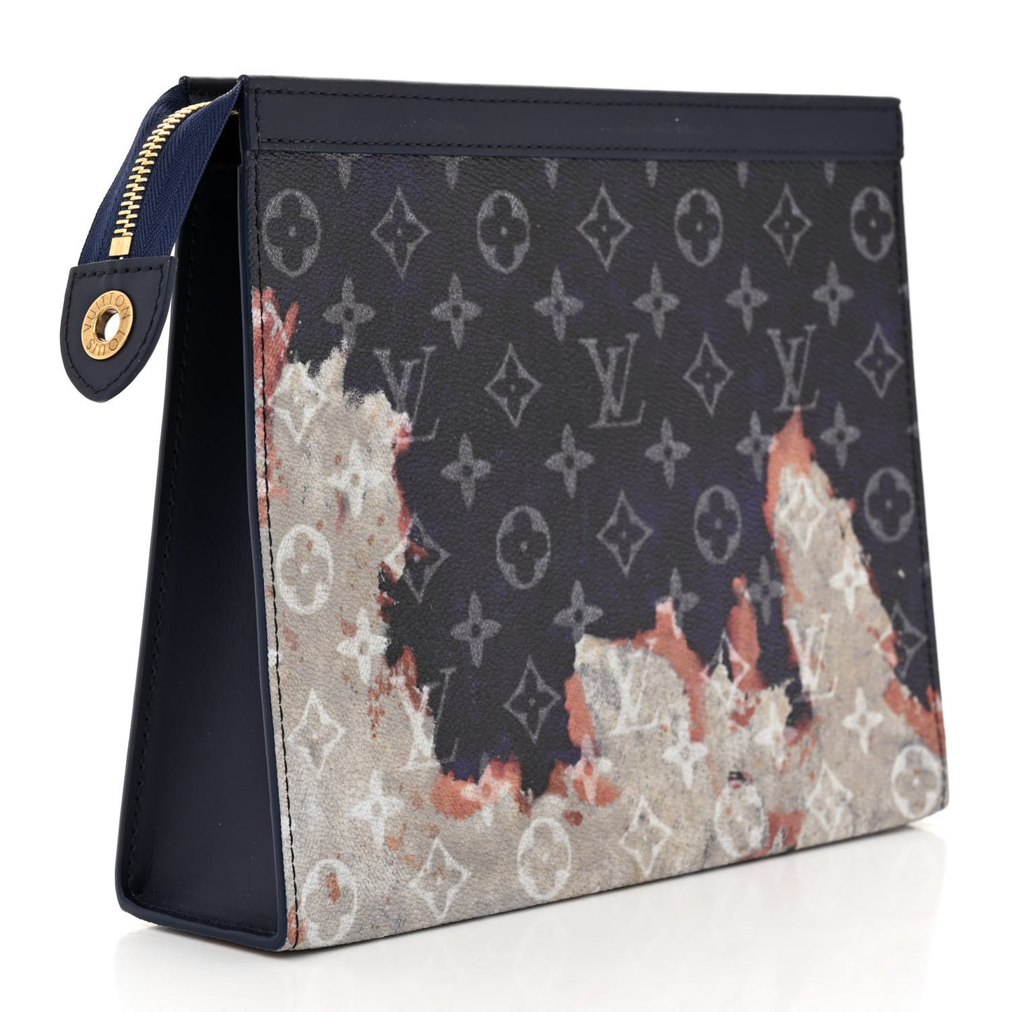Monogram Bleach Pochette Voyage MM Ink Blue