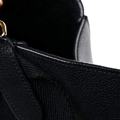 Celine Soft Grained Calfskin Sangle Bucket Bag Black 14 of 15