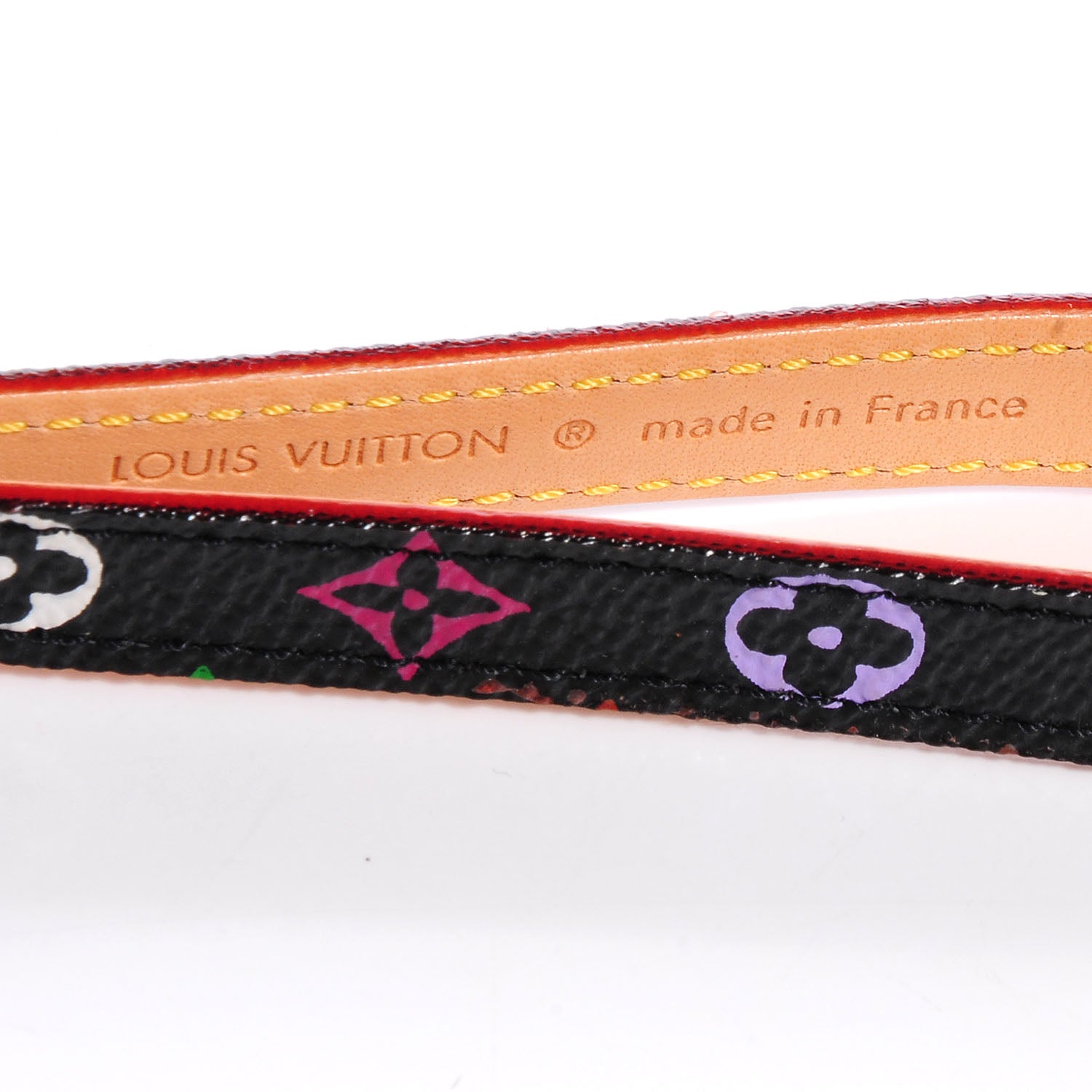 Louis Vuitton Monogram Multicolor Phone Strap Black 3 of 5