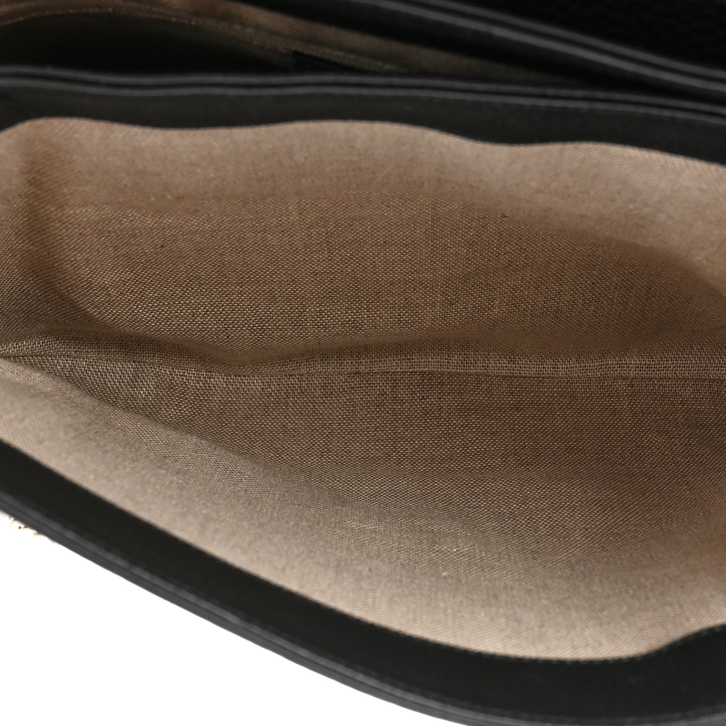 Dollar Calfskin Medium Interlocking G Top Handle Shoulder Bag Black