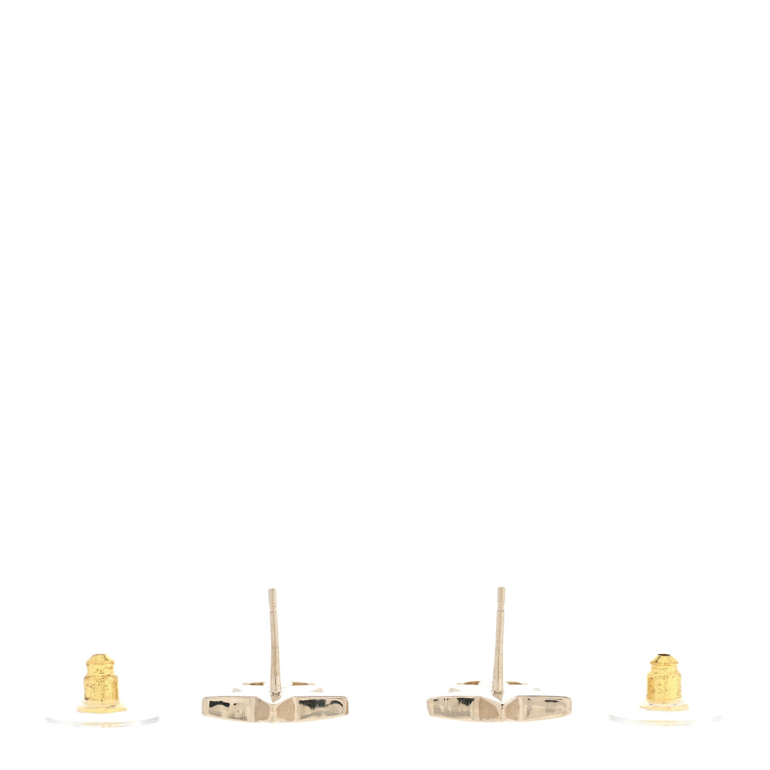 Chanel Crystal Star CC Earrings Gold 3 of 5