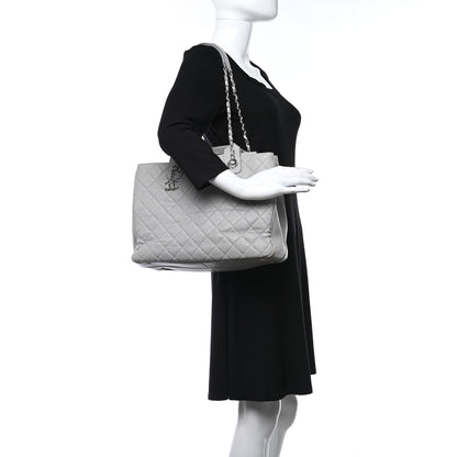 Chanel Caviar Quilted Large Urban Companion Top Handle Shopping Tote Grey 3 of 15