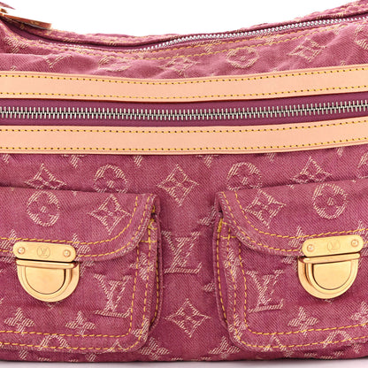 Louis Vuitton Denim Baggy PM Fuchsia 7 of 9
