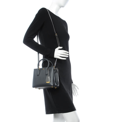 MCM Grained Calfskin Mini Milla Tote Phantom Grey 2 of 9