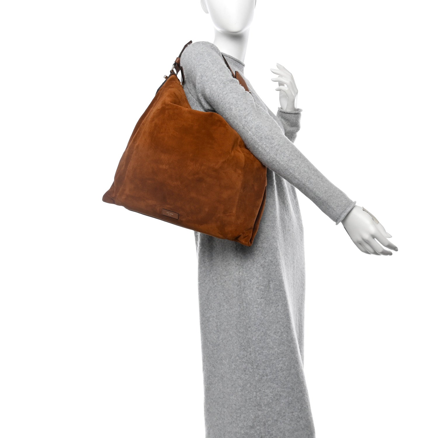 Jimmy Choo Suede Ana Hobo Bag Tan 2 of 10