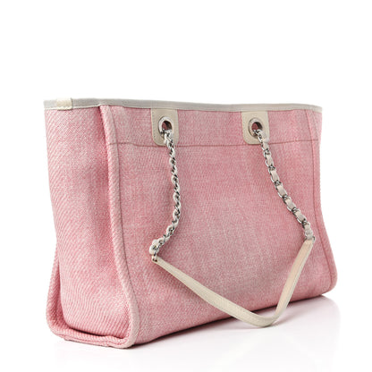 Chanel Canvas Small Deauville Tote Pink 3 of 14