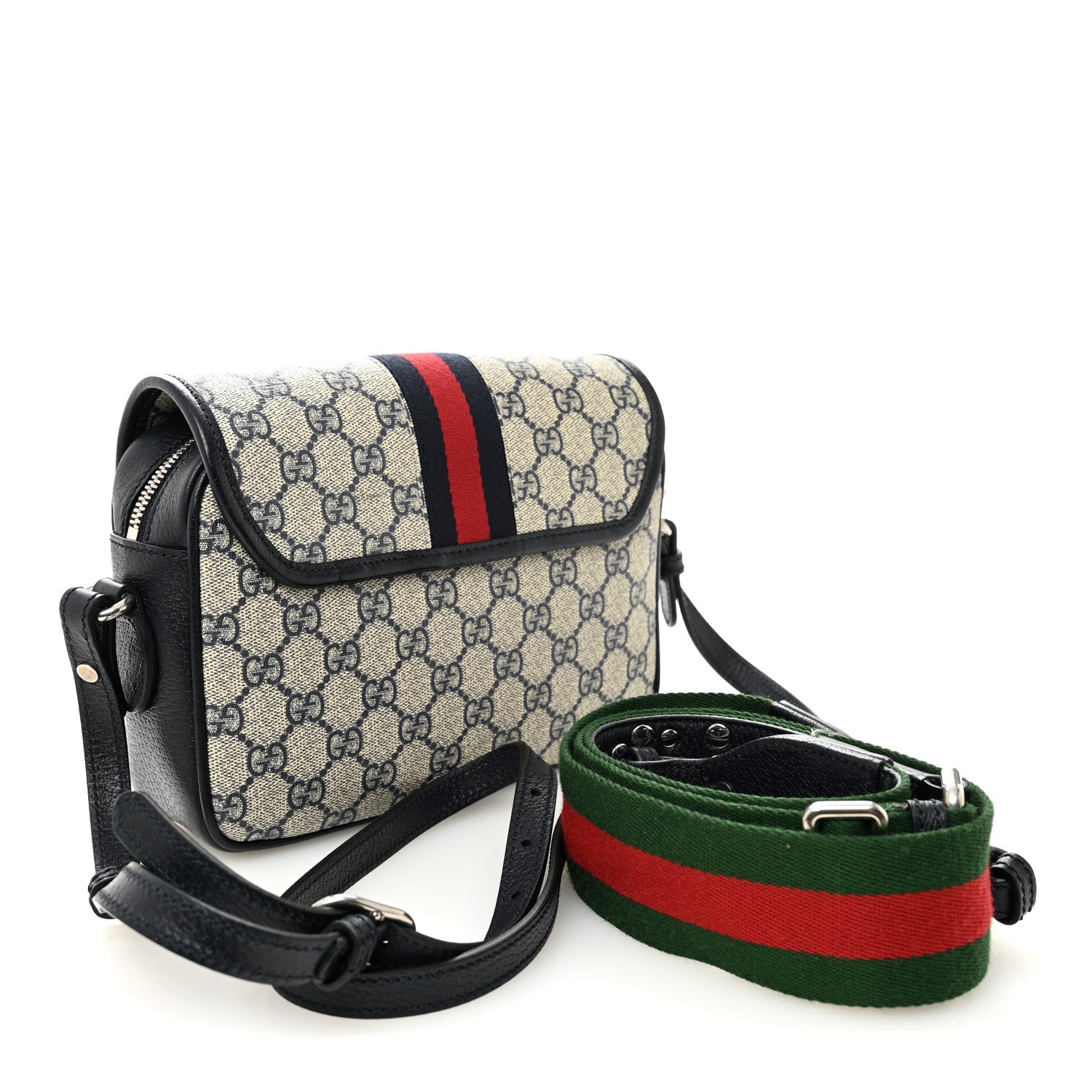 MomoGUCCI ショルダーバッグ ophidia dollar Gucci GG Supreme Monogram Textured Dollar Calfskin Web Studded
