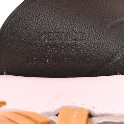 Hermes Milo Lambskin Grigri Rodeo Pegase Horse Bag Charm PM Mauve Pale Sesame Ebene 4 of 5