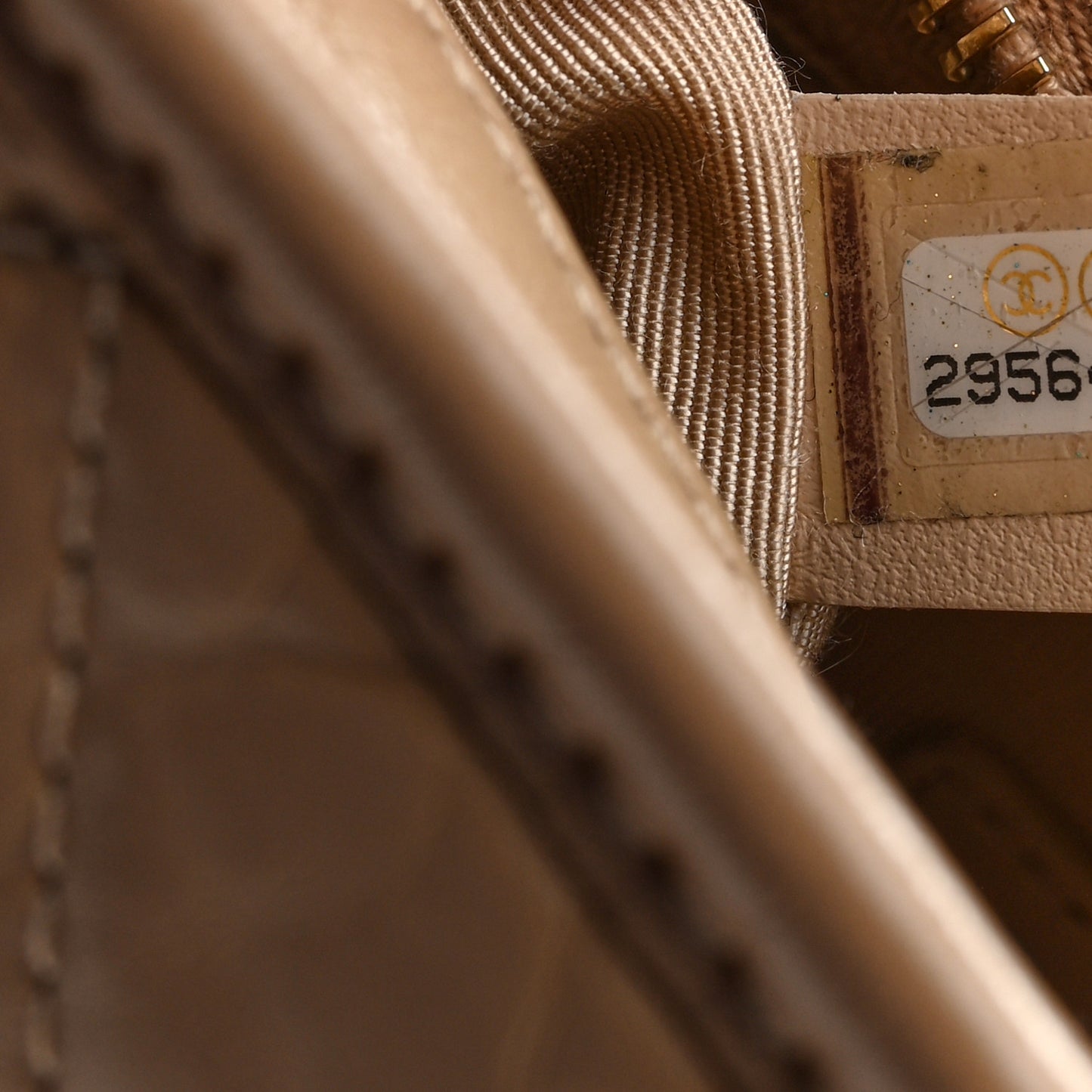 Aged Calfskin Quilted Small Gabrielle Hobo Beige