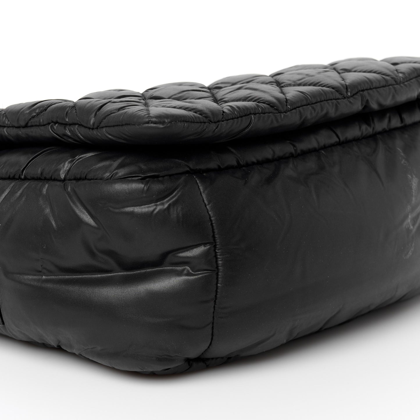 Nylon Small Coco Cocoon Messenger Bag Black