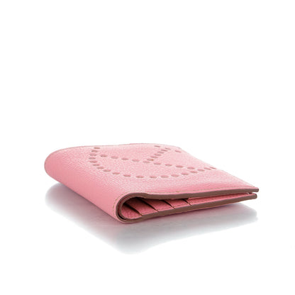 Hermes Chevre Mysore Evelyne Compact Wallet Pink 4 of 7