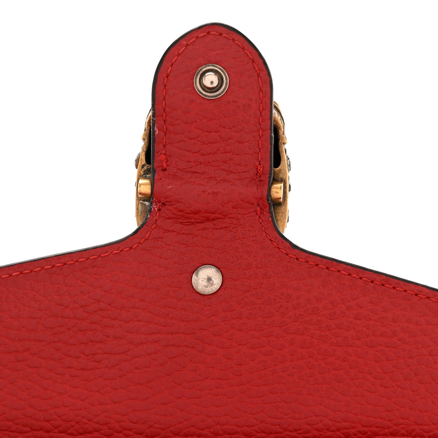 Gucci Calfskin Mini Dionysus Chain Wallet Hibiscus Red 11 of 12