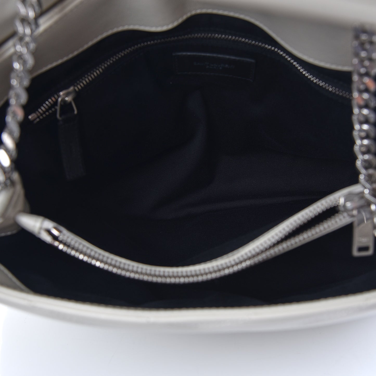 Calfskin Y Quilted Monogram Medium Loulou Chain Satchel Ivory