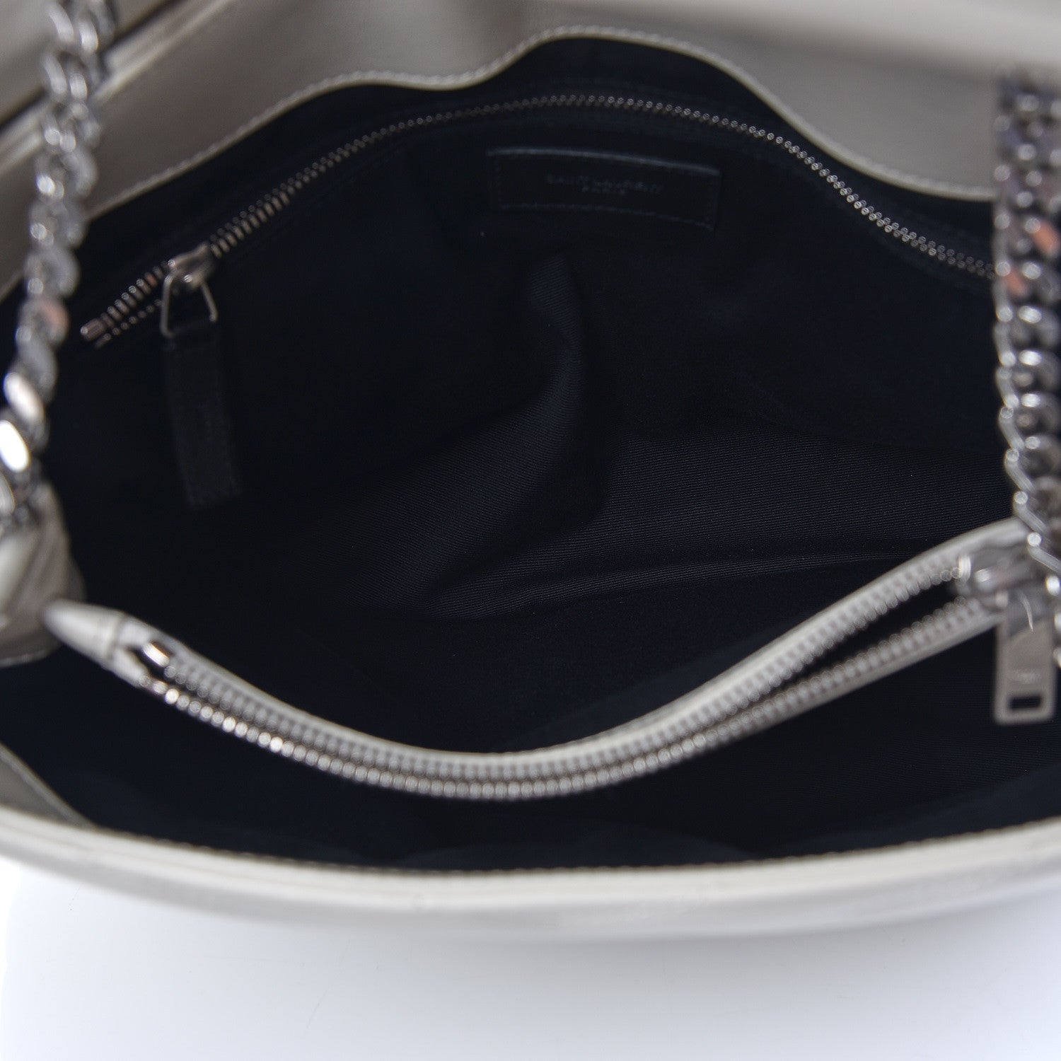 Saint Laurent Calfskin Y Quilted Monogram Medium Loulou Chain Satchel Ivory 7 of 10