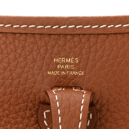Hermes Taurillon Clemence Evelyne TPM Gold 6 of 11