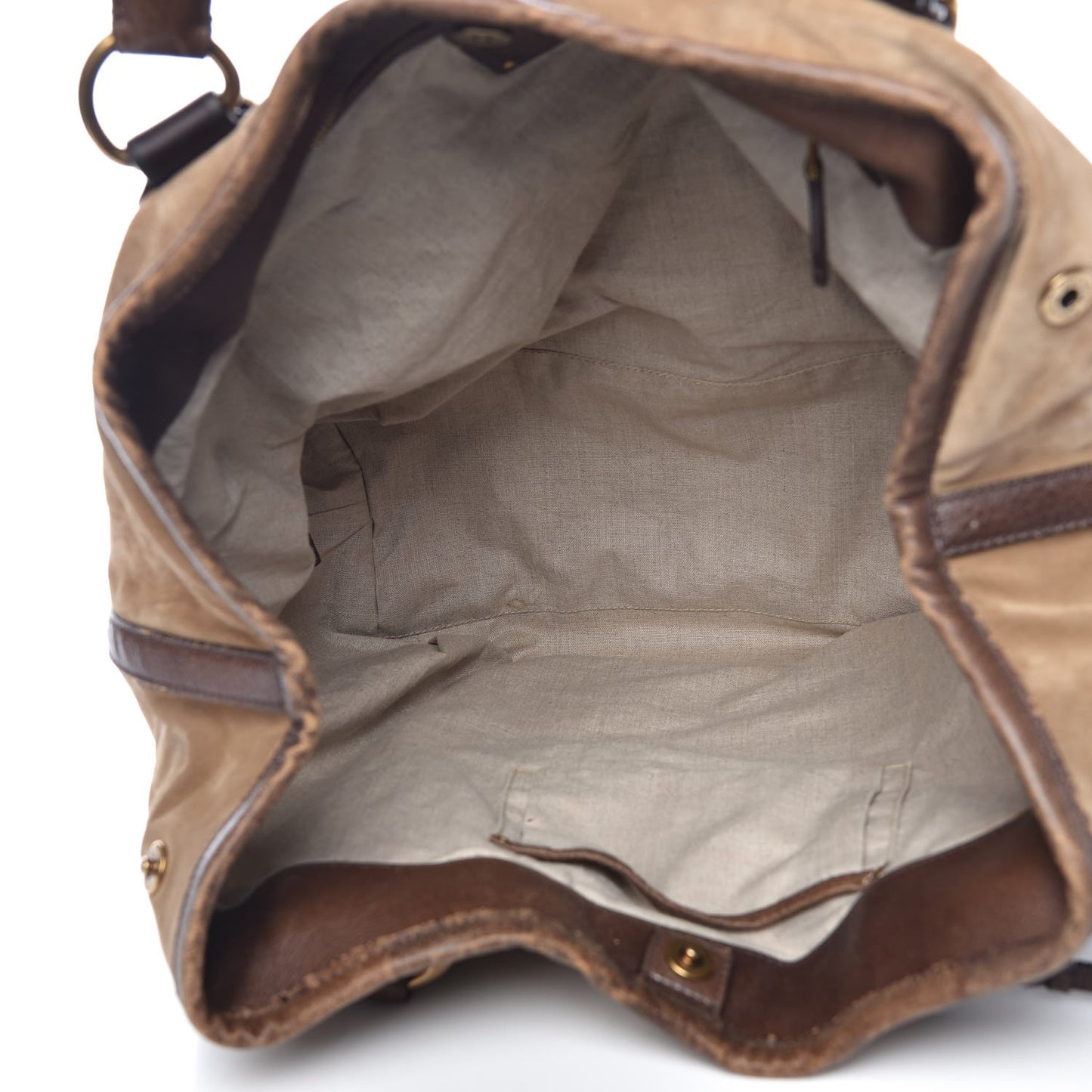 Scamosciato Suede Satchel Light Brown