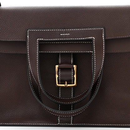 Hermes Barenia Faubourg Halzan 31 Ebene Cacao 8 of 11