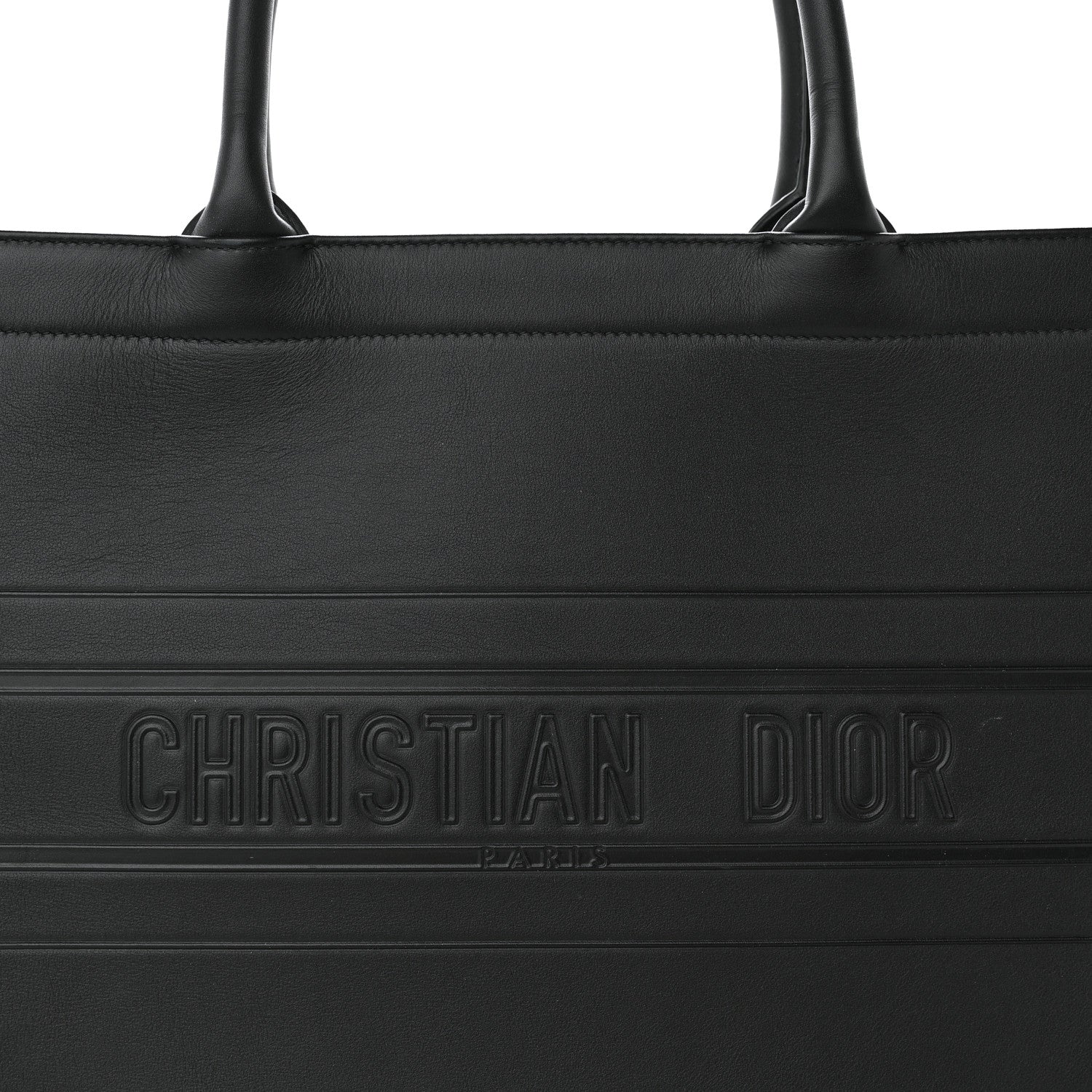 Christian Dior Calfskin Embossed Medium Book Tote Black 8 of 11