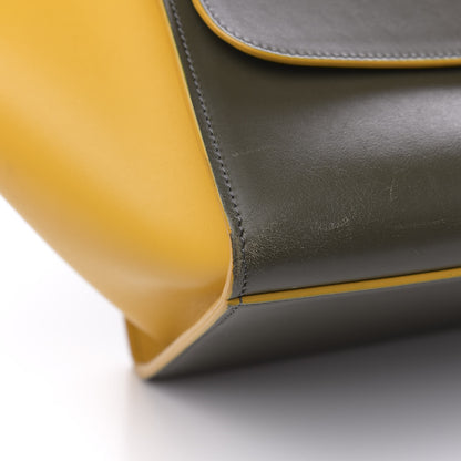 Celine Calfskin Small Bi-Color Trapeze Yellow 9 of 13