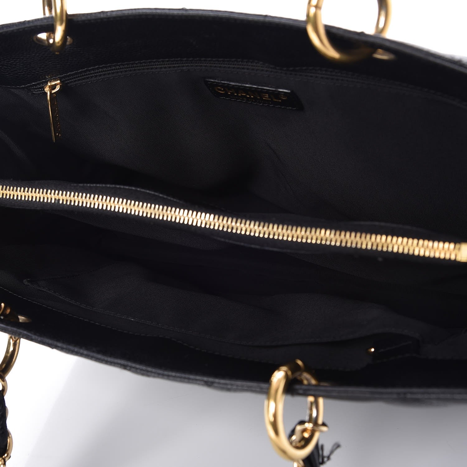 Chanel Caviar Quilted Grand Shopping Tote GST Black 5 of 10